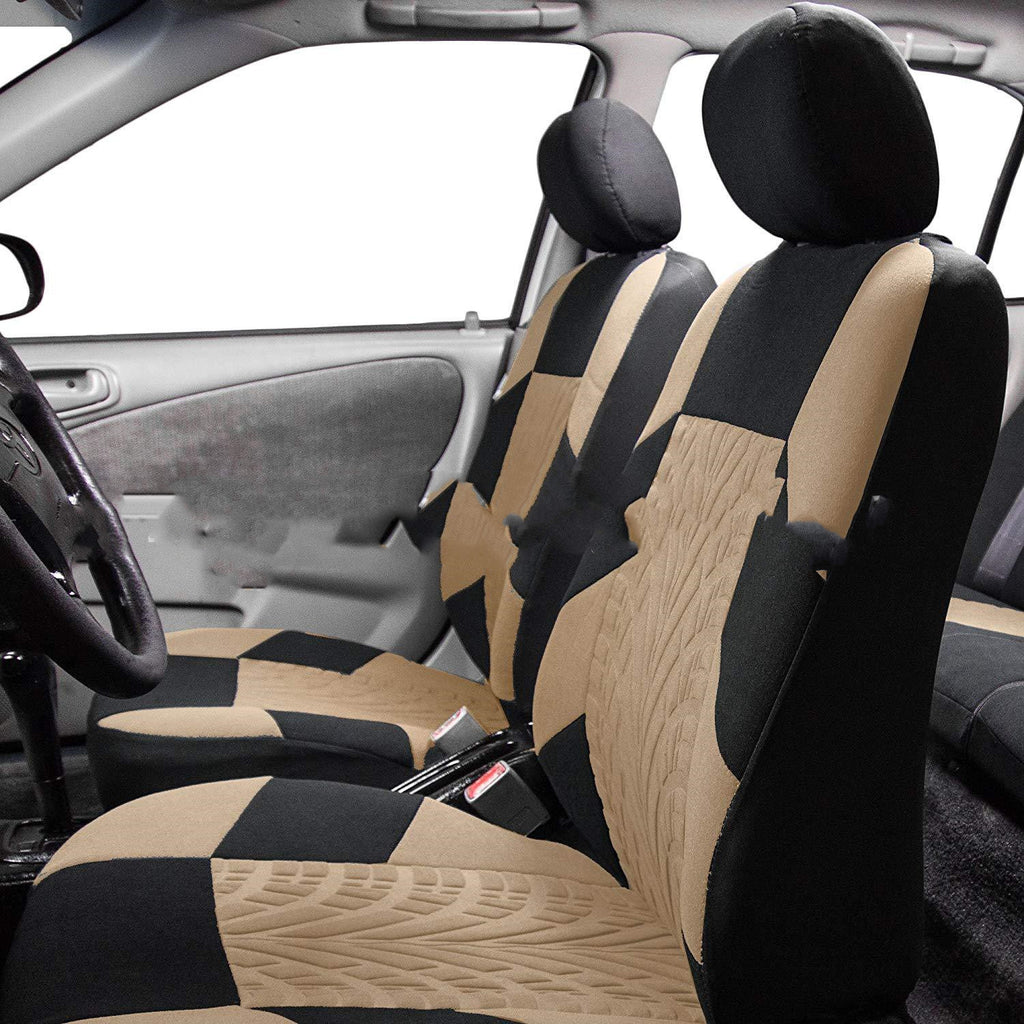 Funda de asiento de coche con estampado de neumáticos
