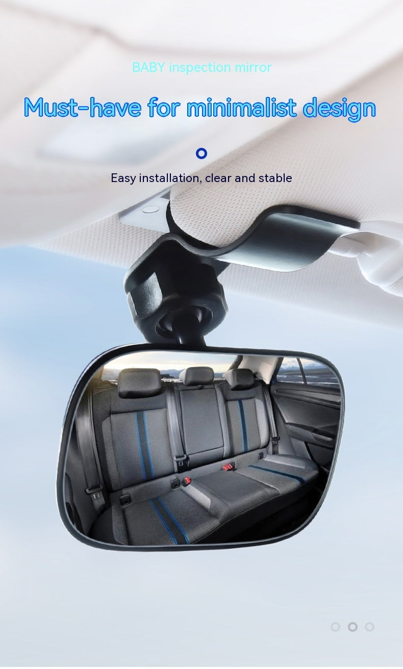 Instalación del espejo retrovisor auxiliar para bebés en el interior del coche