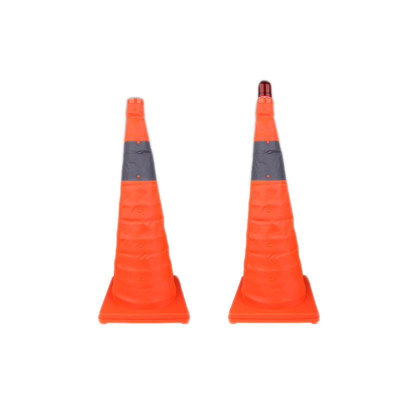 Cono telescópico portátil para carretera, advertencia de estacionamiento de emergencia para seguridad vial, bloqueo de carretera