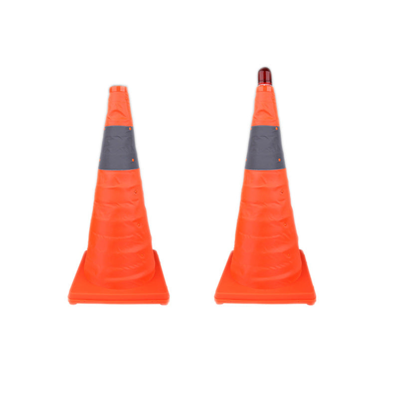 Cono telescópico portátil para carretera, advertencia de estacionamiento de emergencia para seguridad vial, bloqueo de carretera