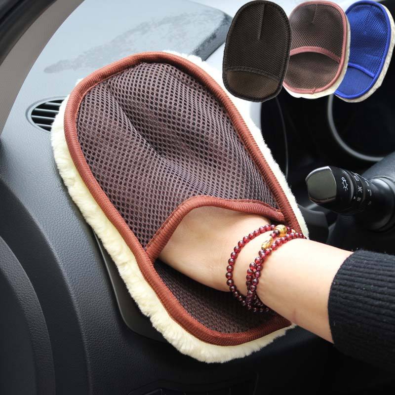 Guantes de limpieza para lavado de coches de pelo suave tipo coche, lavado de coches de motocicleta, herramientas de limpieza para el cuidado del coche
