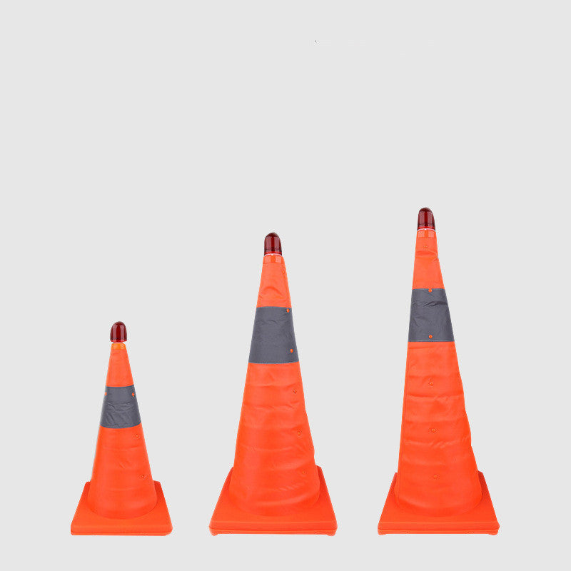 Cono telescópico portátil para carretera, advertencia de estacionamiento de emergencia para seguridad vial, bloqueo de carretera