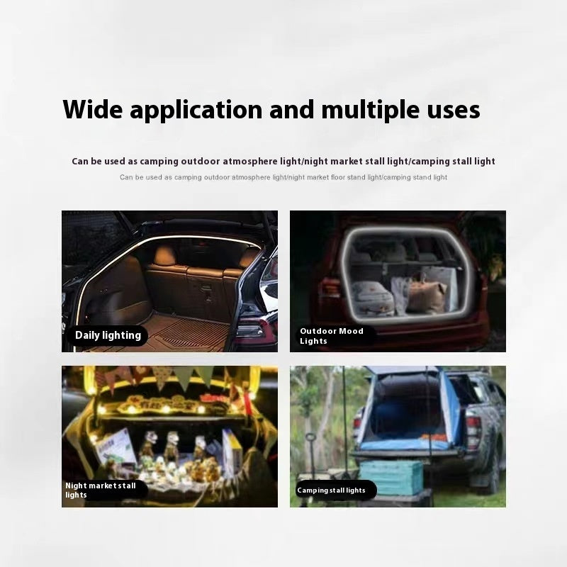 Aplicable a la atmósfera del maletero de Tesla, iluminación del maletero, luz trasera del coche