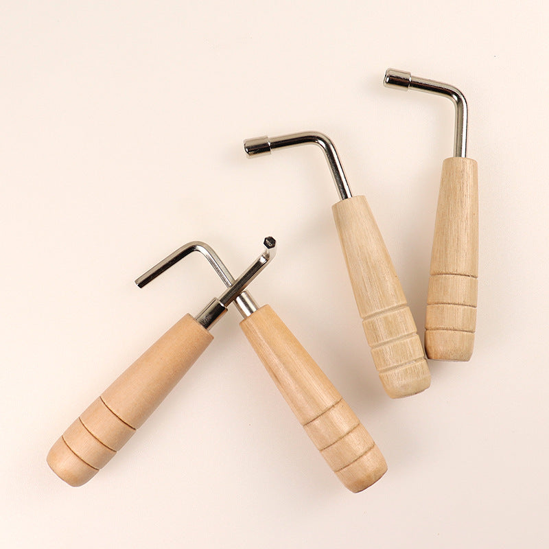 Herramienta de ajuste Metal Madera maciza Guitarra Llave Afinación Afinación
